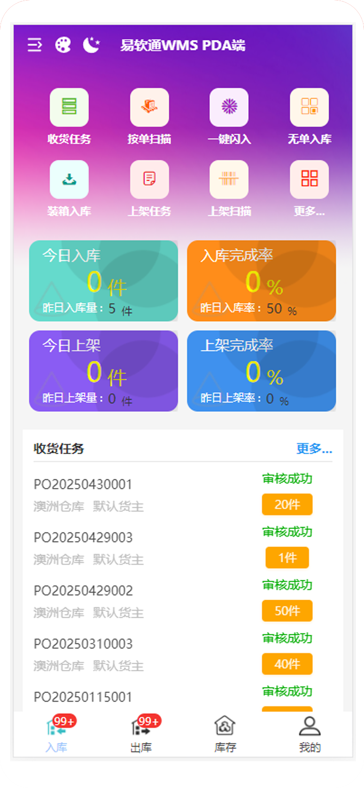 智能仓储管理系统入库管理